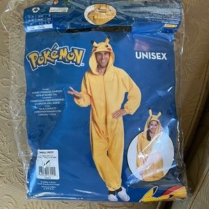 Pikachu Pokémon Halloween Costume Onesie Yellow (Unisex)